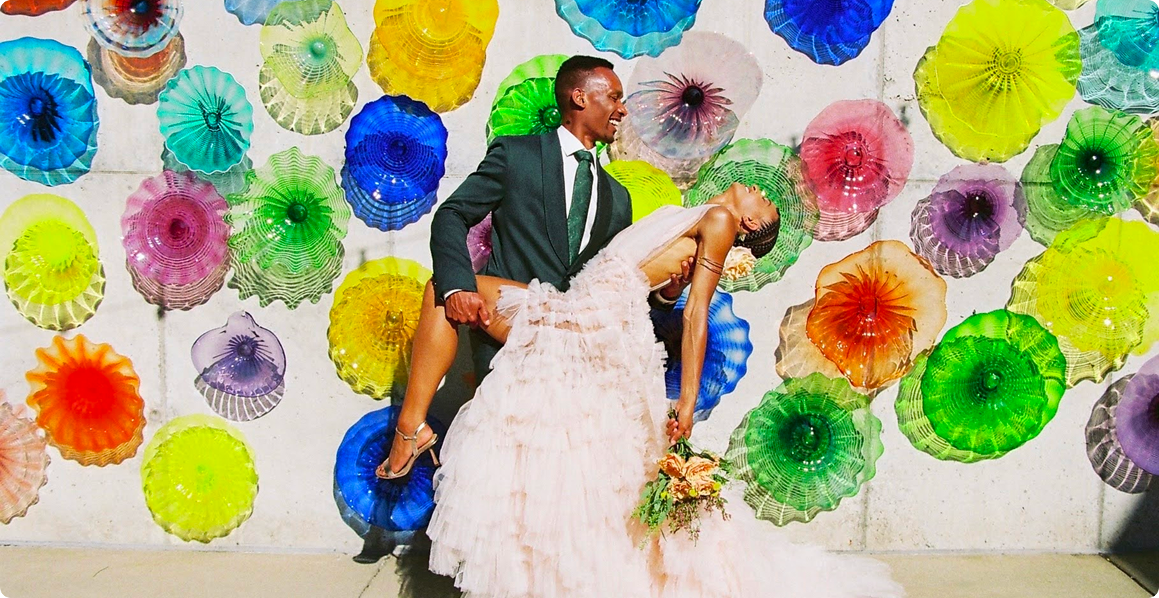 Nosa and Indya at the Chicago wedding